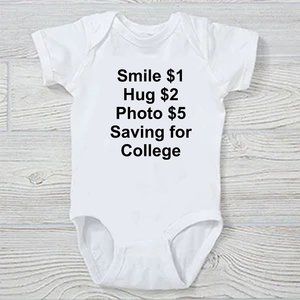 Saving for College Funny Baby Onesie